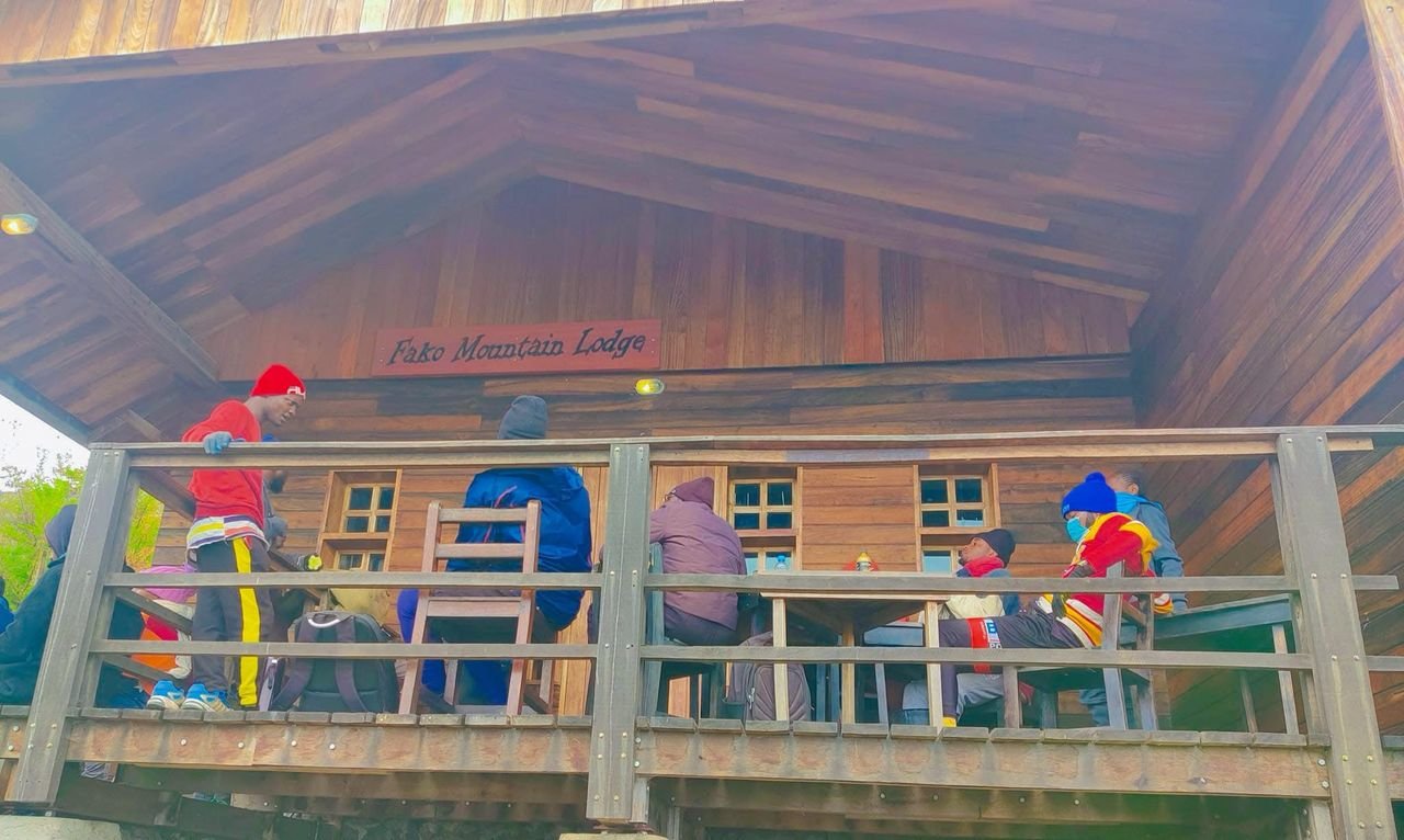 Mountain hut on Mount Fako